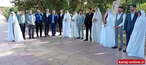 ۱۱ خودروی گل‌آرایی‌شده؛ کاروان عروس و دامادهای فردیس به راه افتاد