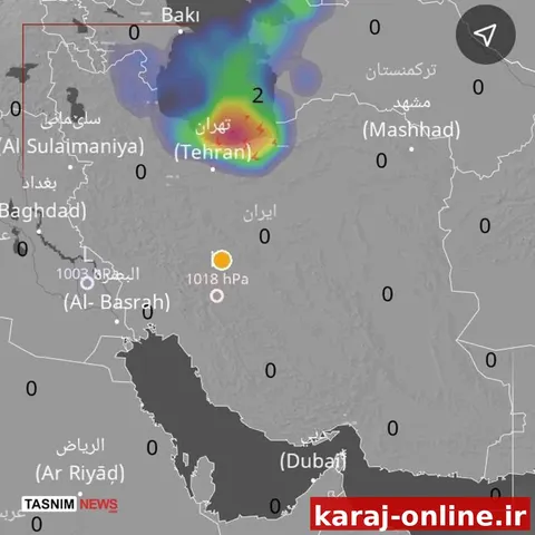 پیش بینی رگبار باران در برخی نواحی