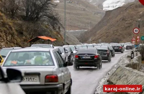 جاده چالوس از ساعت ۱۸ یک‌طرفه شد؛ تردد به سمت شمال ممنوع