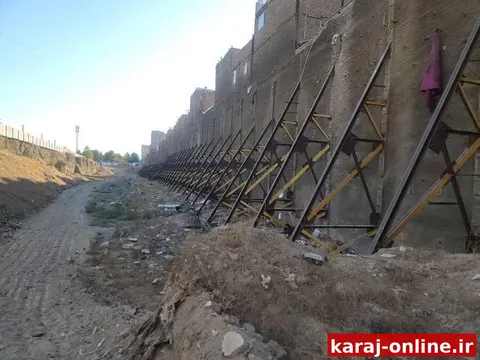 عملیات پایدارسازی دائمی گود حصارک (ناصر بخت) آغاز شد
