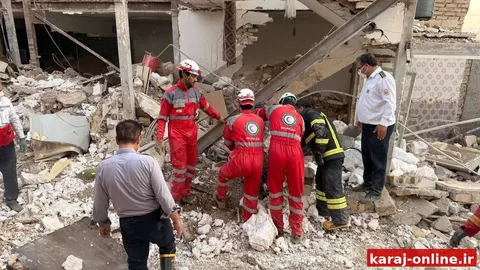 انفجار گاز شهری در نظرآباد
