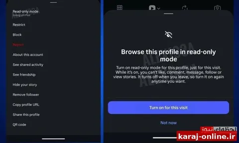 قابلیت آزمایشی اینستاگرام لو رفت/ بی سروصدا و بدون تعامل به پروفایل‌ها سرک بکشید