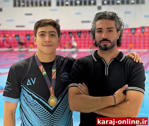 شناگر البرزى، موفق به کسب مدال طلای ماده ۵۰ متر کرال پشت شد