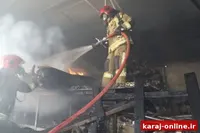 حریق در فردیس؛ پنج کارگر مصدوم شدند